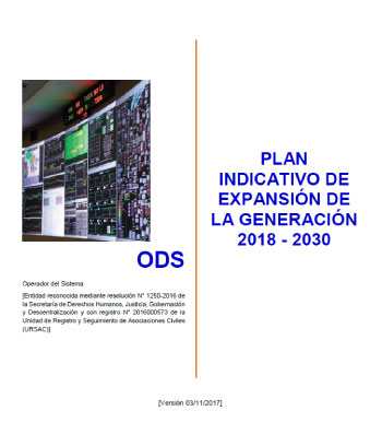 Plan Indicativo de Expansión de la Generación 2018-2030